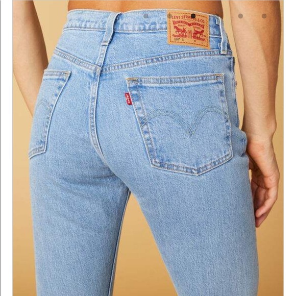 Levi’s 501 high rise skinny jean in tango raw hem - Picture 10 of 16